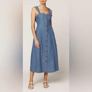 NWT!! Cleobella || Liberty Midi Dress in Light Denim